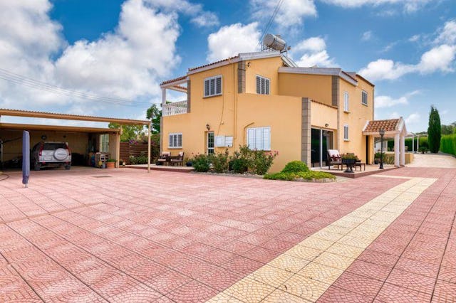 Villa and Driveway